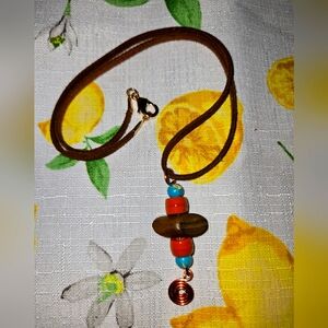 Handmade Copper & Bead Necklace